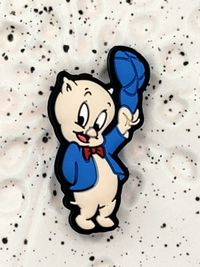 Cartoon - Looney Tunes - Porky Pig Silicone Focal