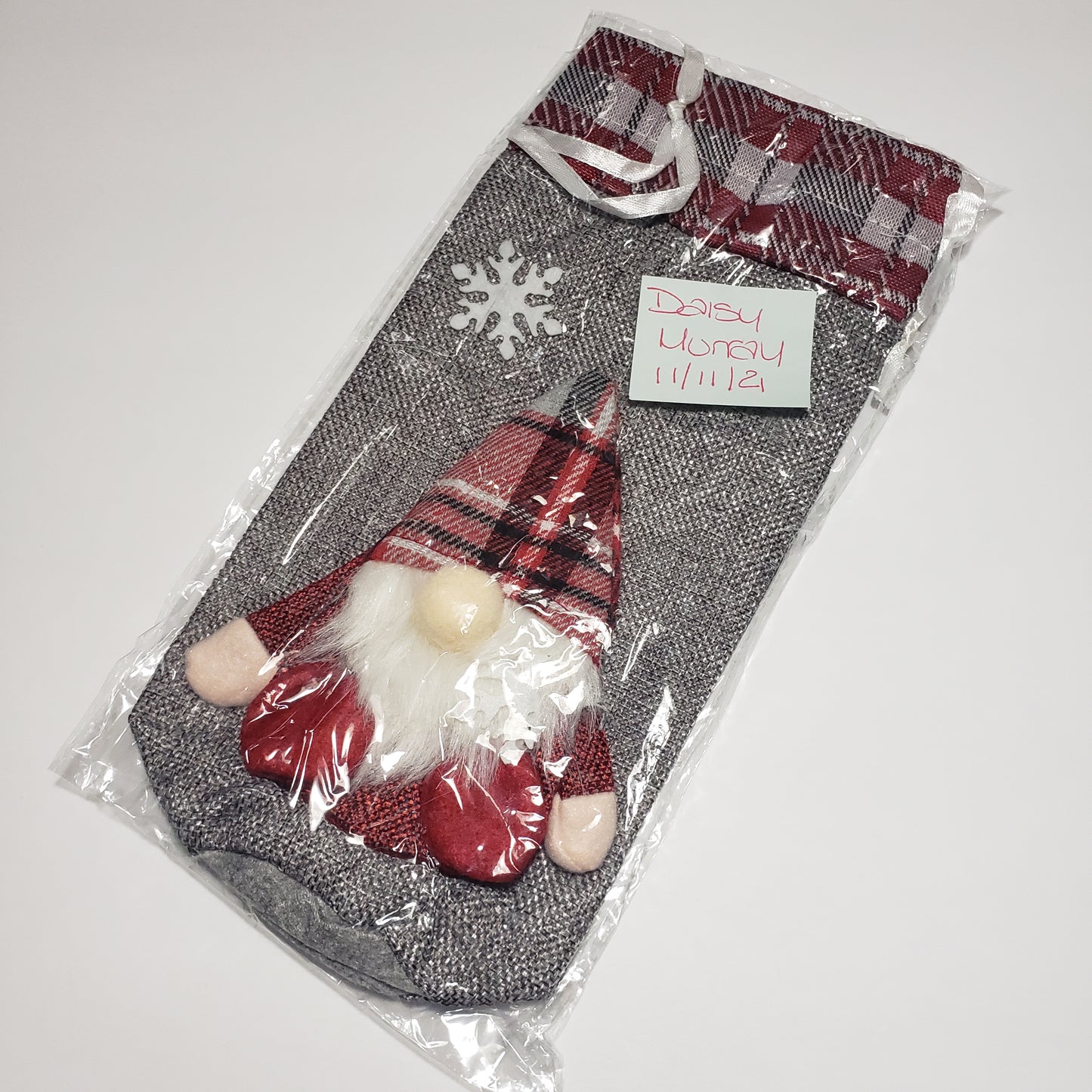 Christmas - Gnome Wine Bags