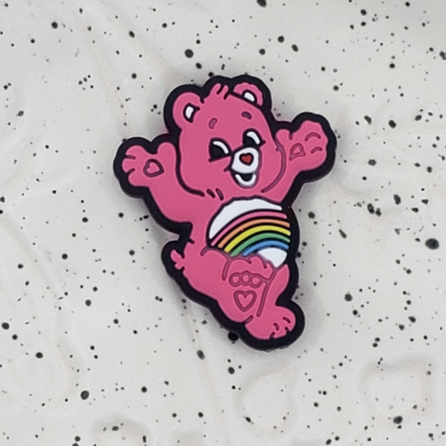 Cartoon - Care Bear Pink Silicone Focal