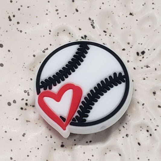 Sports - Baseball Love Silicone Focal