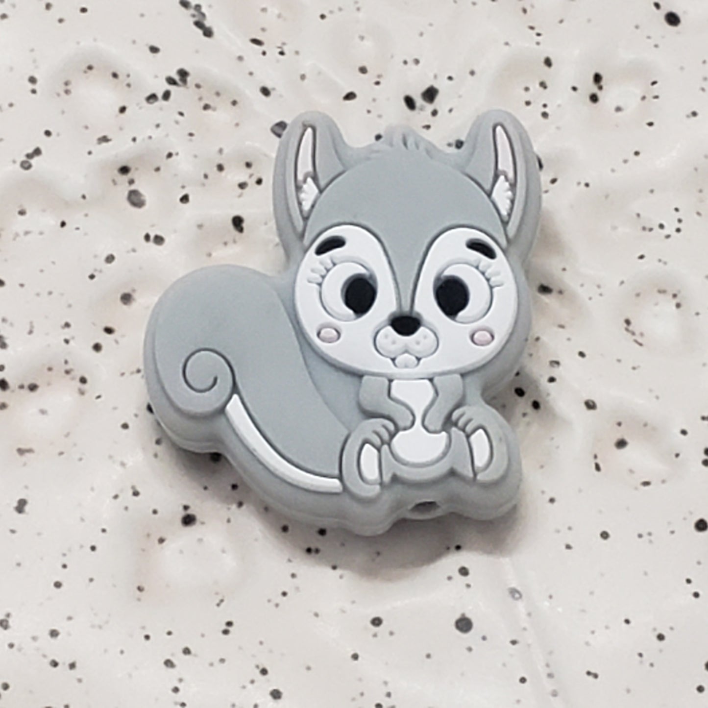 Squirrel Gray Silicone Focal