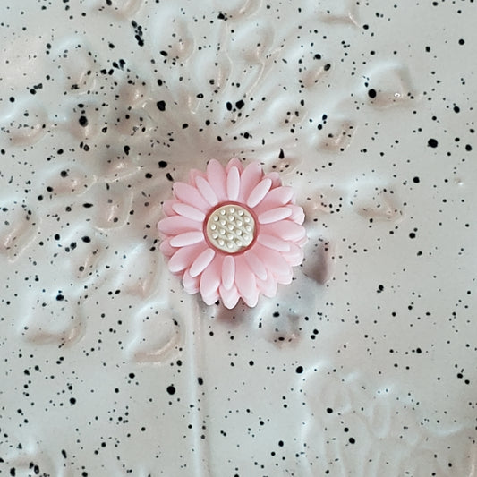 Flower - 20mm Pink Silicone Focal