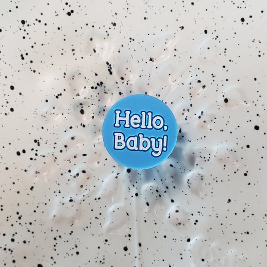 Baby - Hello Baby! Blue Silicone Focal