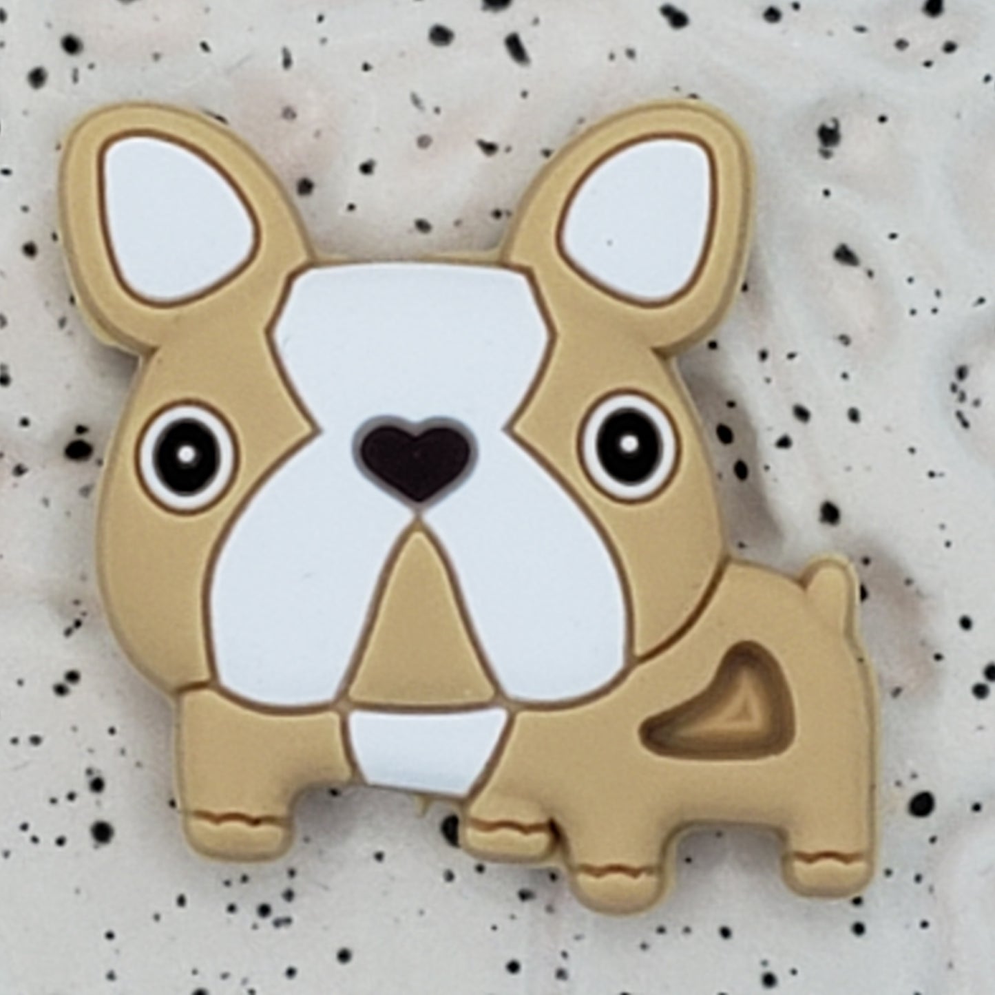 Animal - Dog - Frenchie Bulldog Tan Silicone Focal