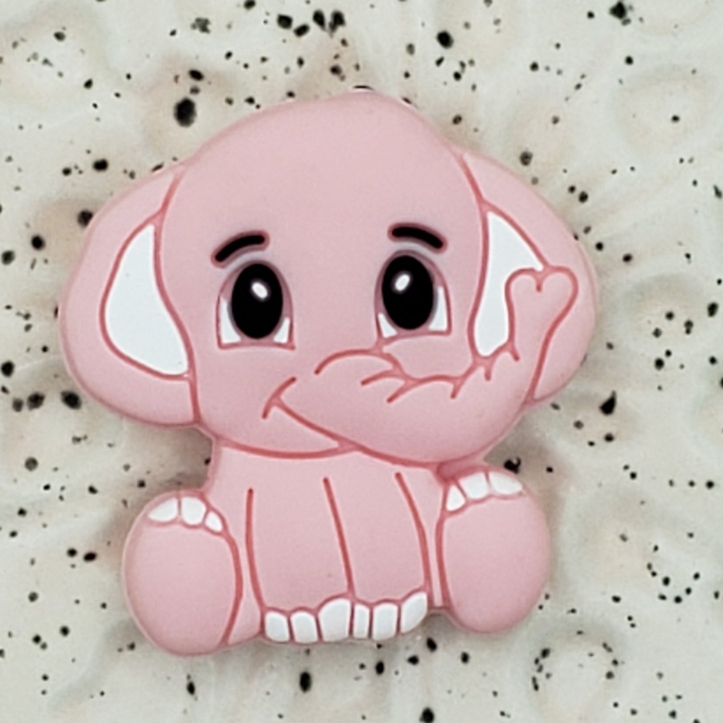 Animal - Elephant Pink Silicone Focal