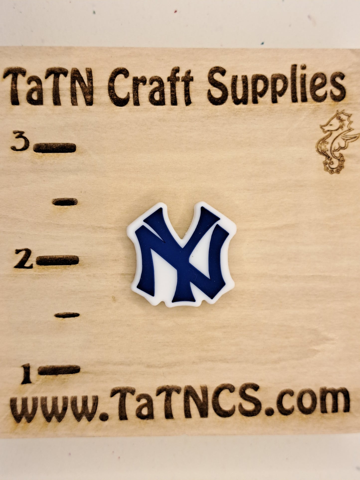 Baseball - New York Yankees PVC Focal - Bead Sister Collab