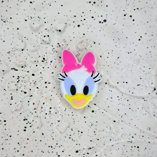 Disney - Daisy Duck Hot Pink Silicone Focal