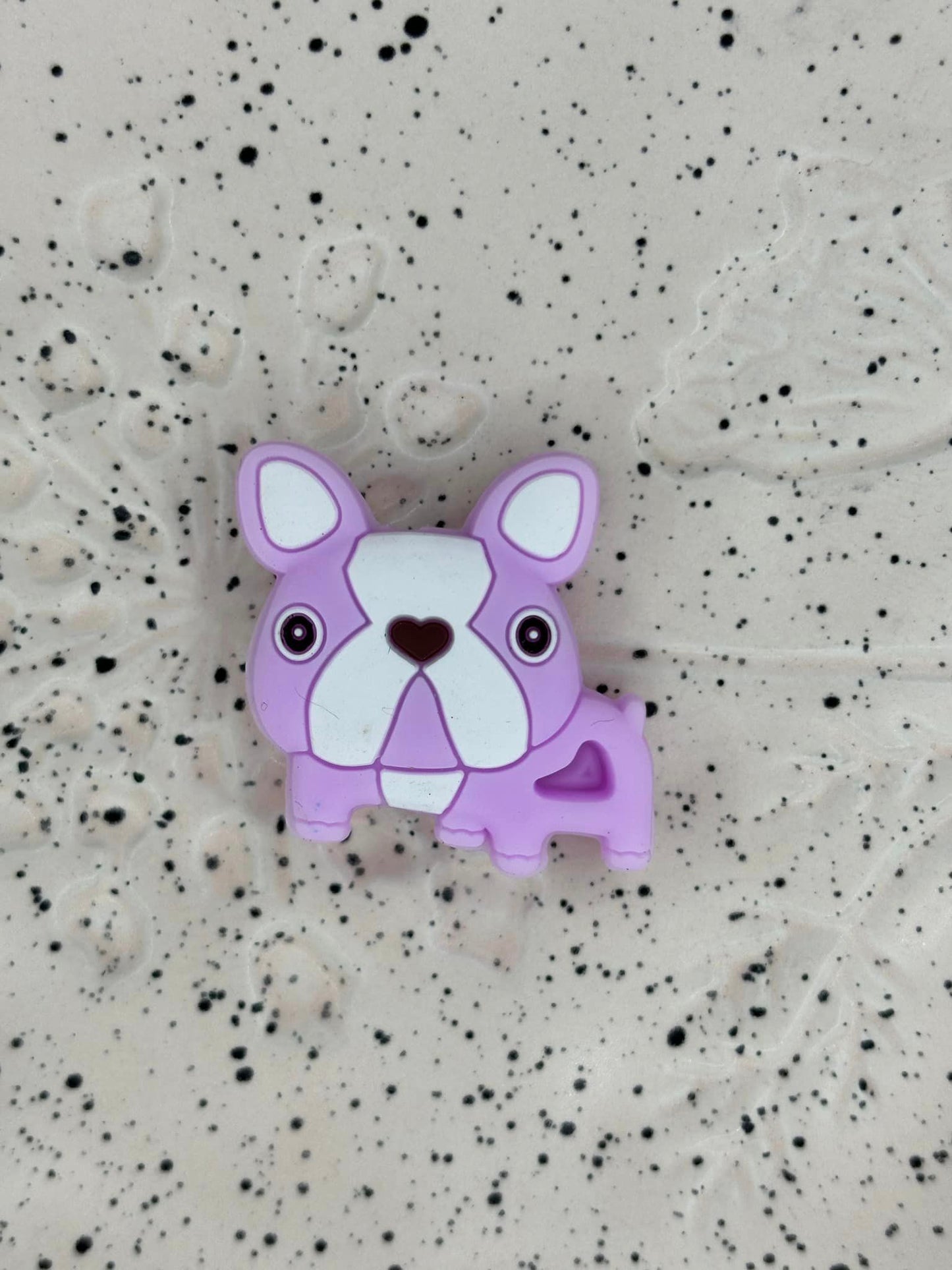 Animal - Dog - Frenchie Bulldog Lilac Silicone Focal