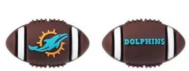 Football - 3D Football Miami Dolphins Silicone Focal