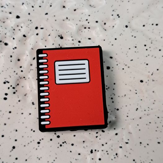 School - Red Notebook Silicone Focal