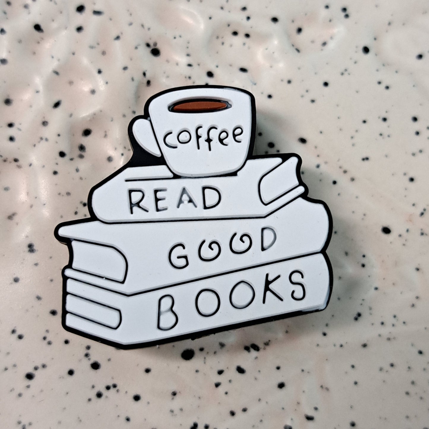 School - Coffee Read Good Books Silicone Focal