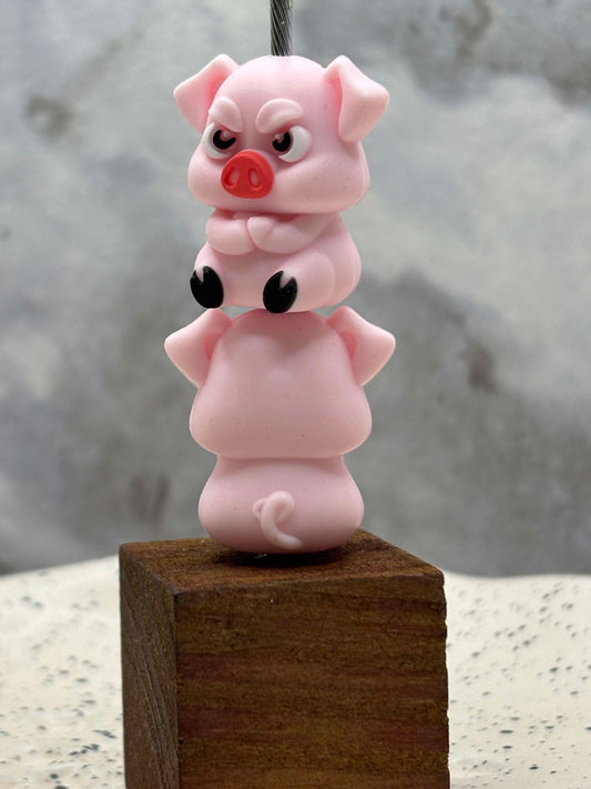 Animal - Angry Pig 3D Silicone Focal