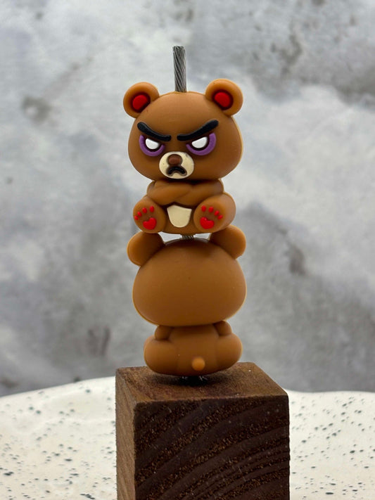 Animal - Angry Bear 3D Silicone Focal