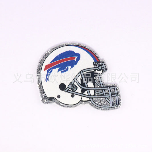 PRESALE - Buffalo Bills White Helmet Acrylic Flatback ETA 11/18/2024