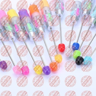 Beadable - 4-Color Retractable Non Refillable Pens