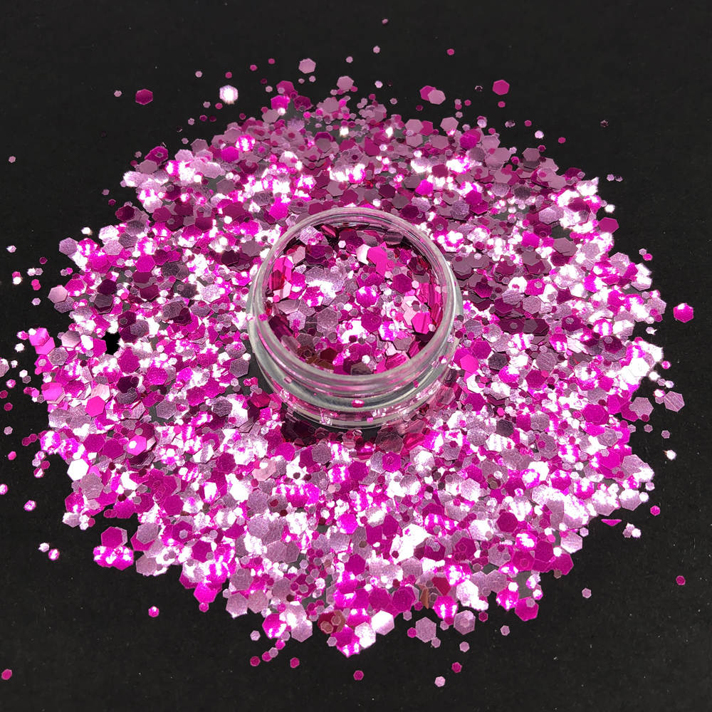 Glitter Chunky Breast Cancer - 1oz