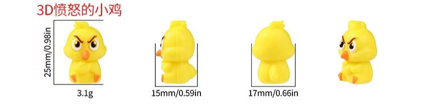 Animal - Angry Duck 2 3D Silicone Focal