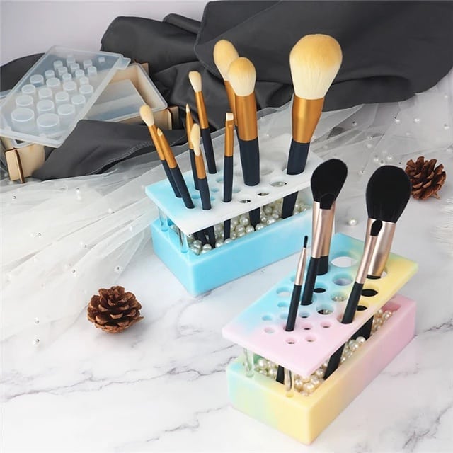 Mold Makeup Brush Holder Silicone Mold