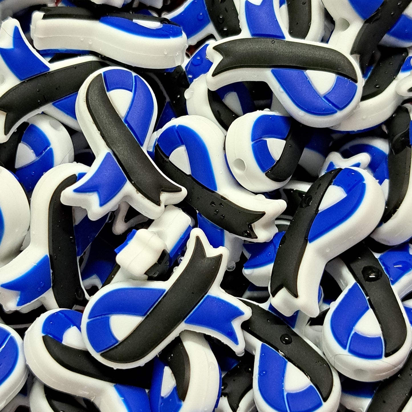 Awareness - Blue and Black Awareness Ribbon