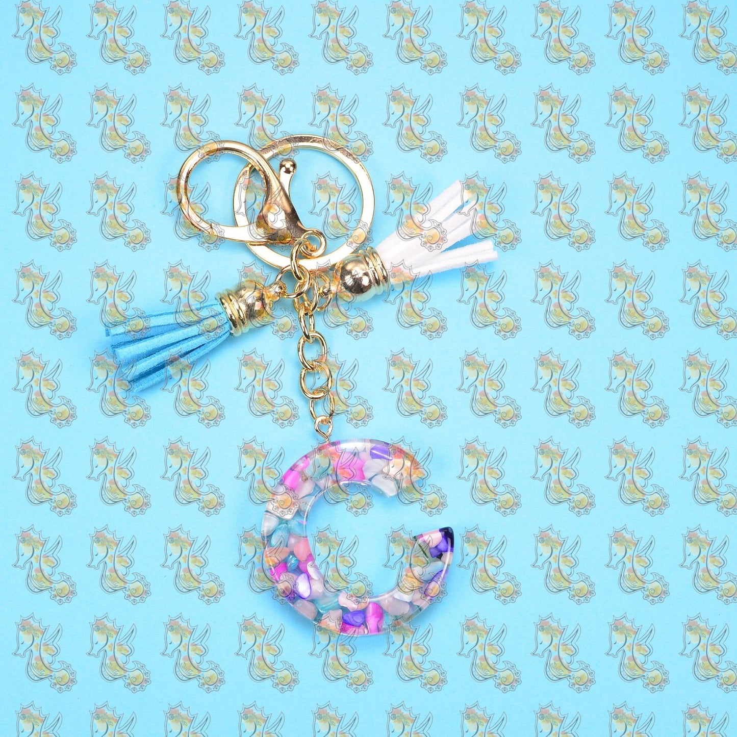 Alphabet Keychains with Tassel