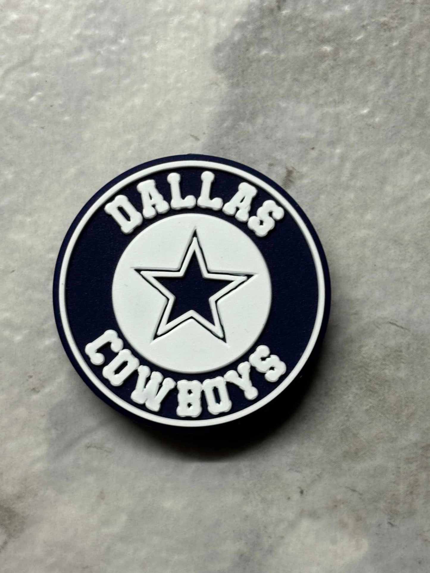 Football - Dallas Cowboys Round Silicone Focal