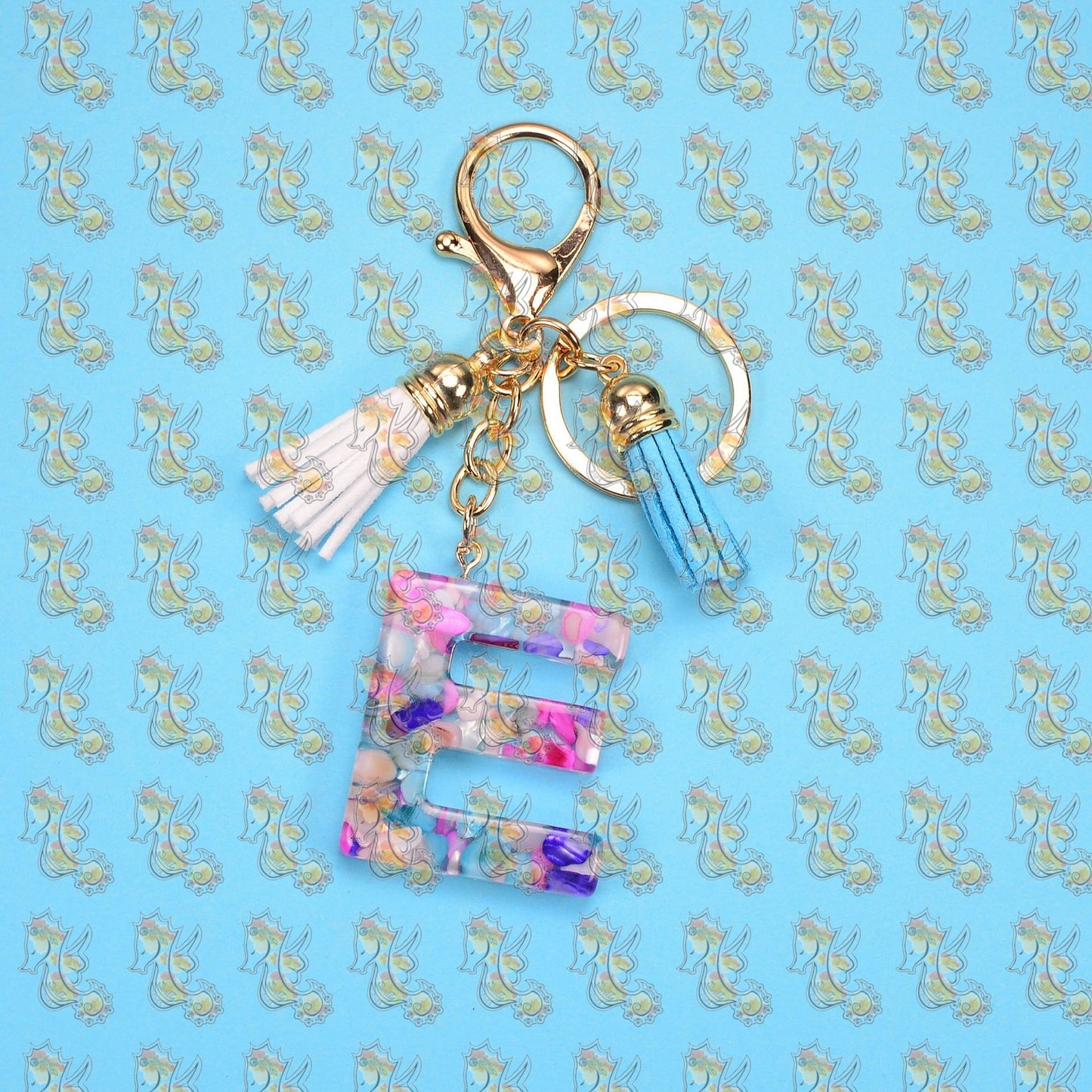 Alphabet Keychains with Tassel