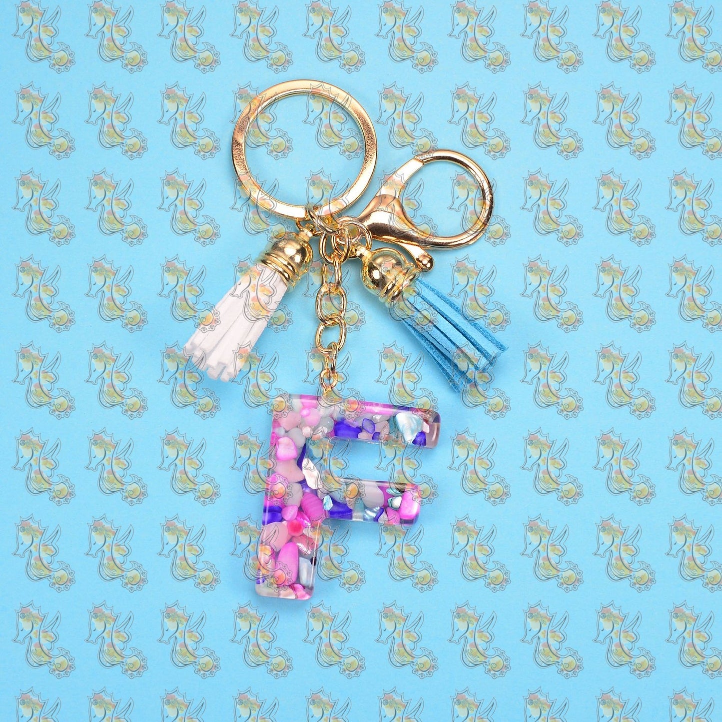 Alphabet Keychains with Tassel