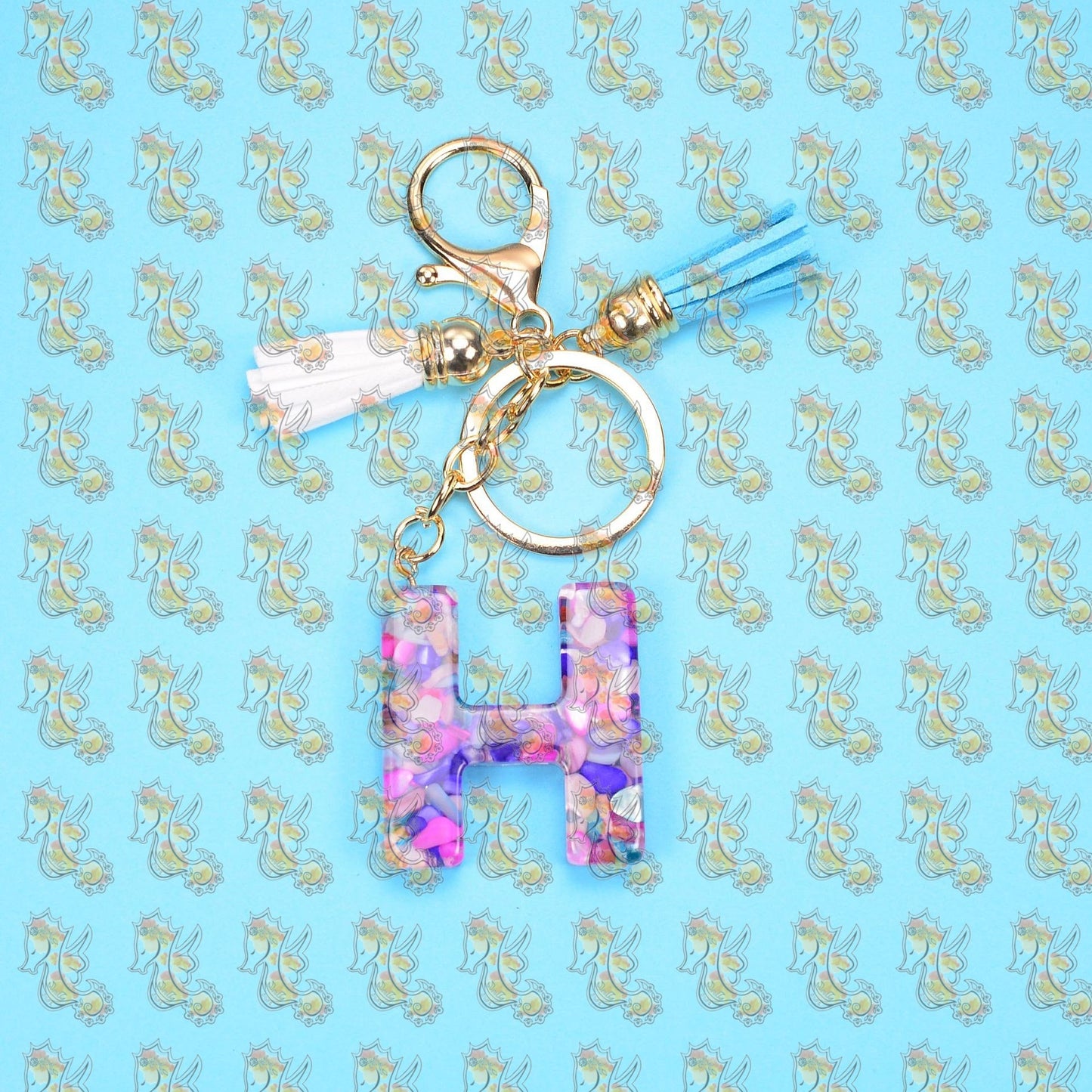 Alphabet Keychains with Tassel