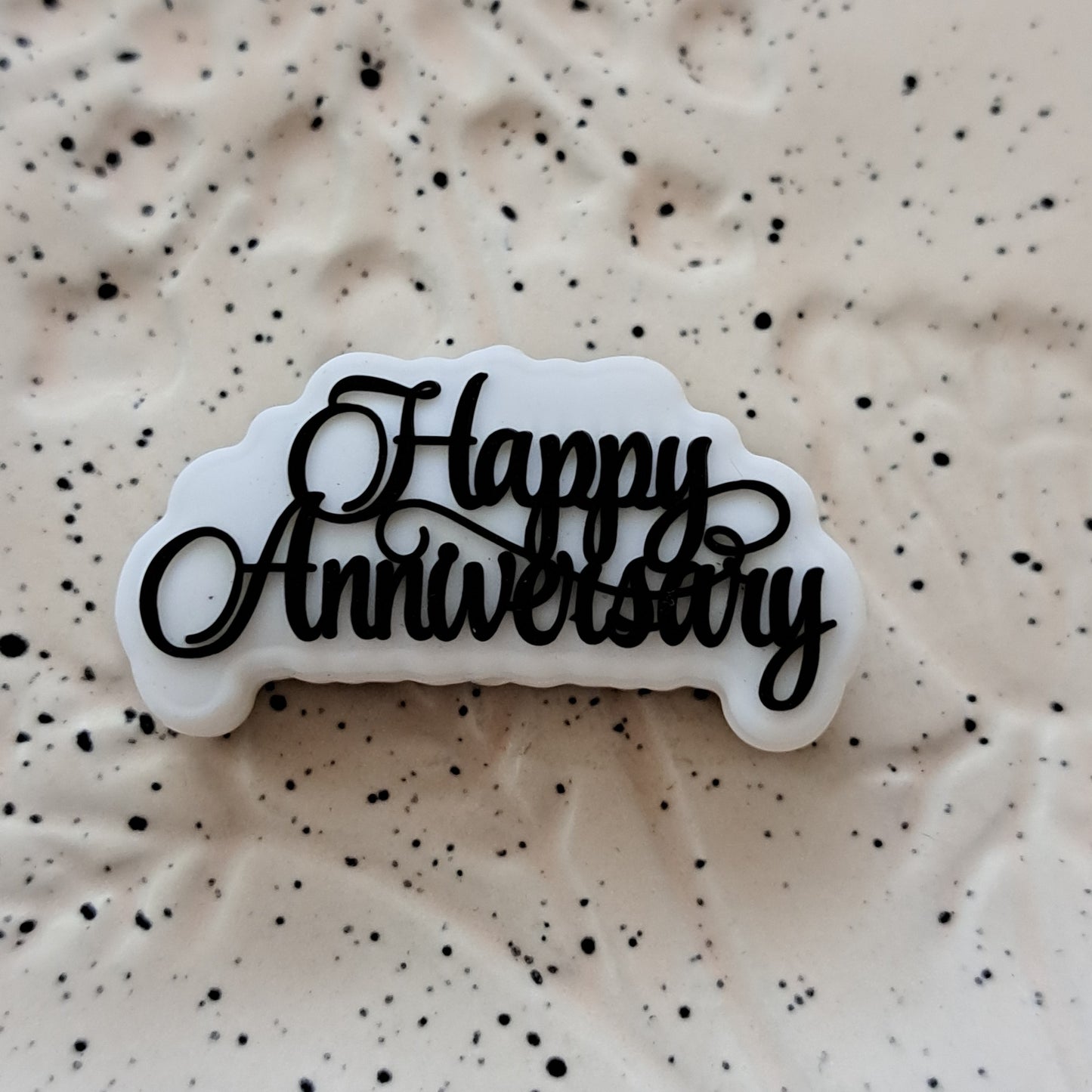 Saying - Happy Anniversary Silicone Focal Bead Sister Exclusive