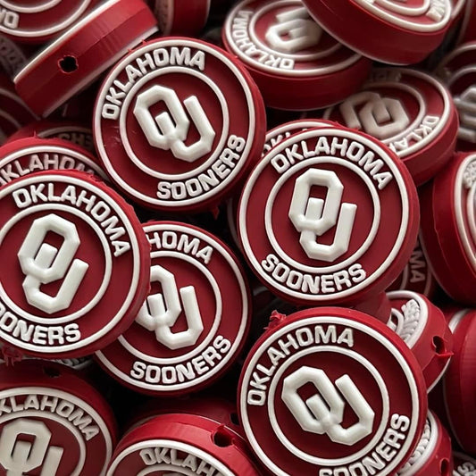 College - Oklahoma Sooners Round PVC