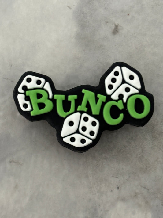 Game - Bunco Green Silicone Focal - Bead Sister Collab