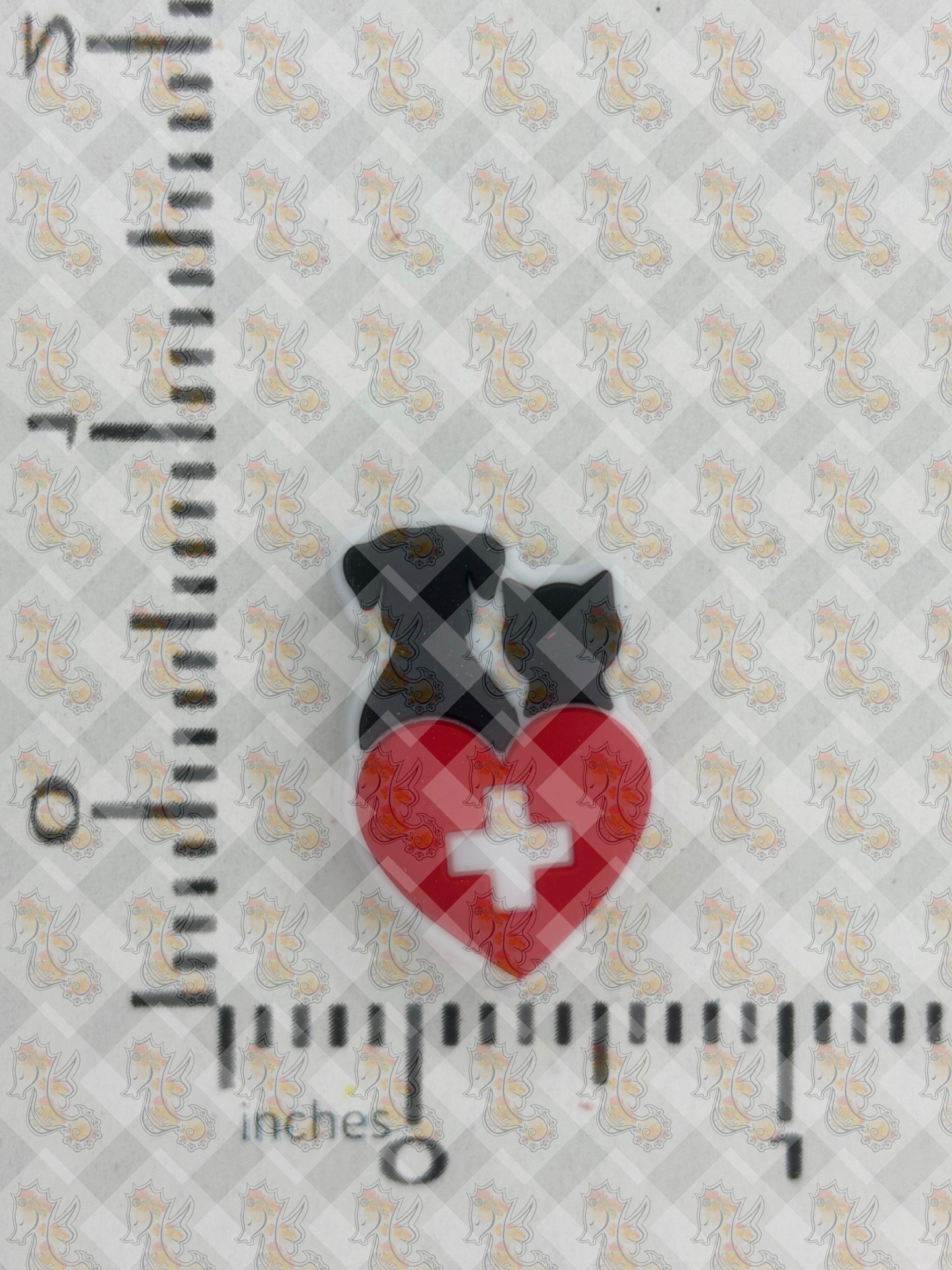 Profession - Veterinarian Dog and Cat Beadable Focal