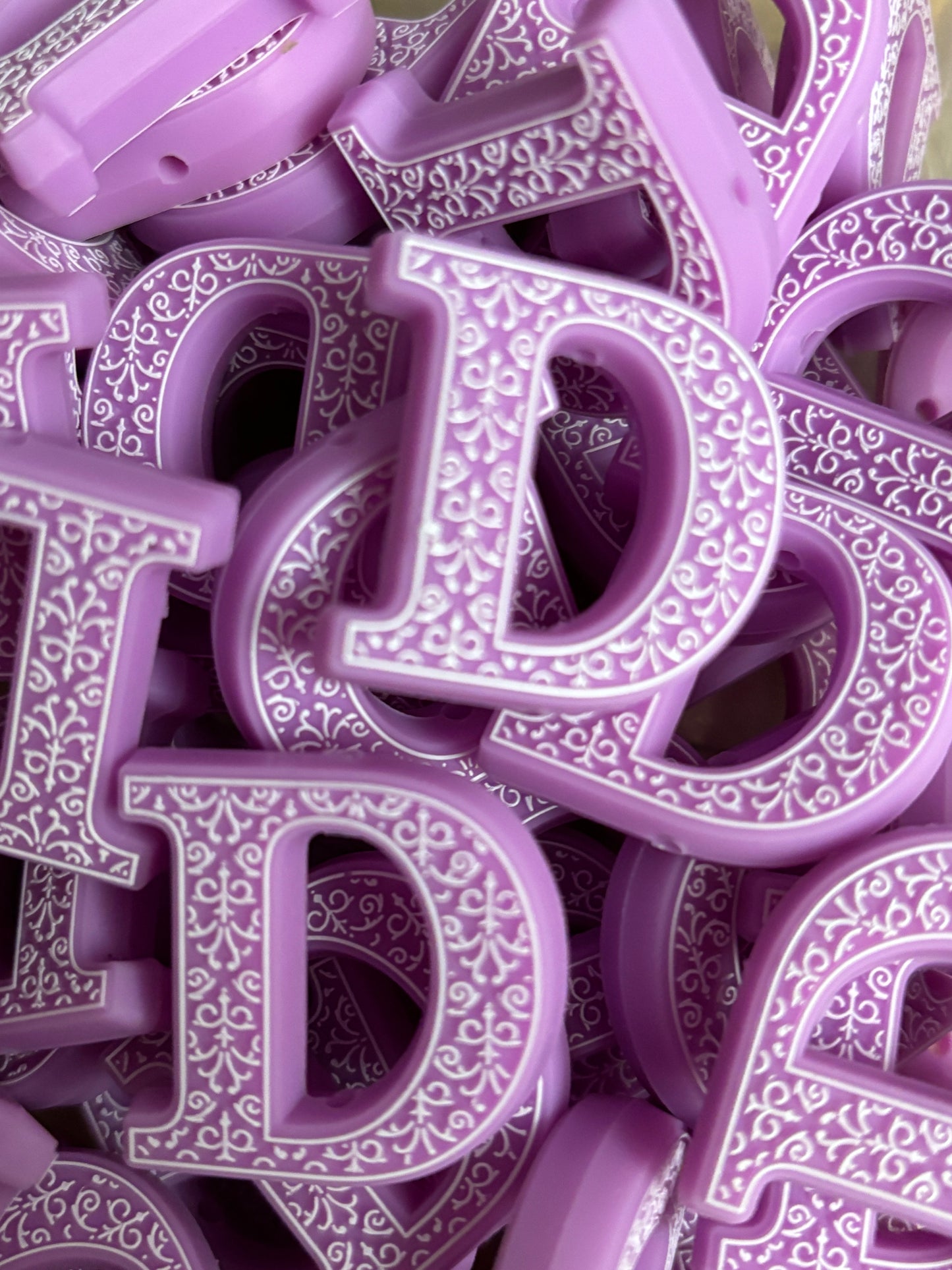 Alphabet D Silicone Focal Collection ~ Collab with RD Creations