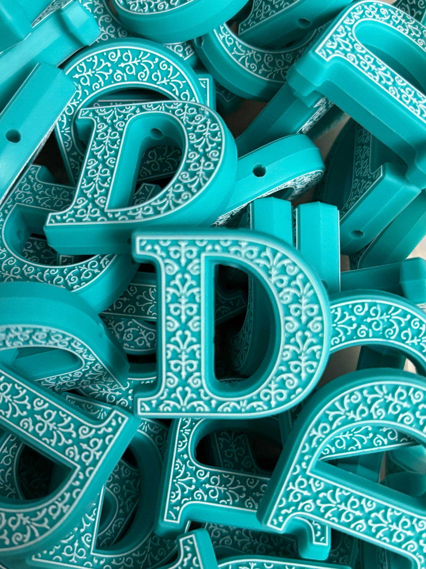 Alphabet D Silicone Focal Collection ~ Collab with RD Creations