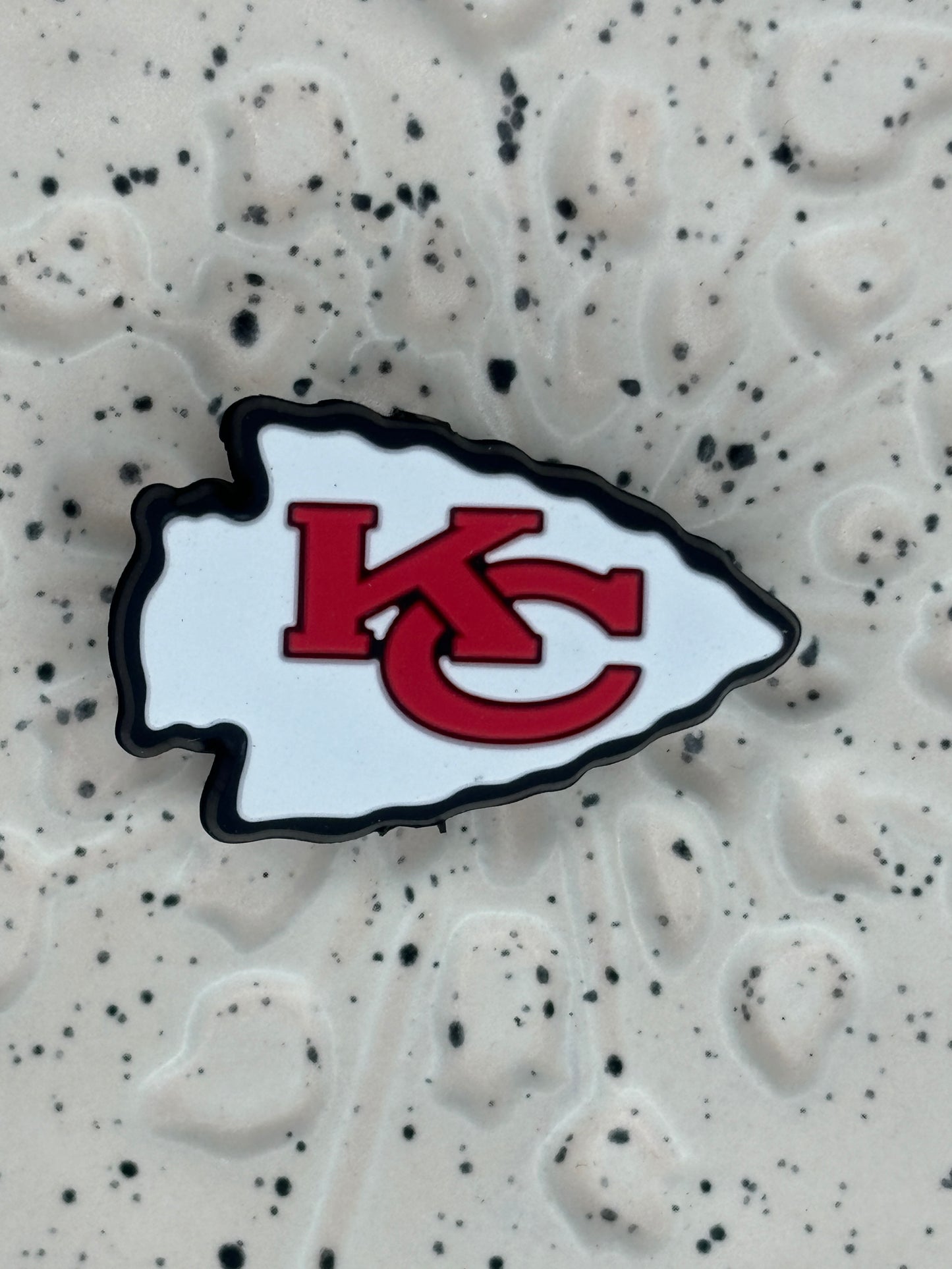 Football - Kansas City Chiefs White Silicone RD Creations Collab