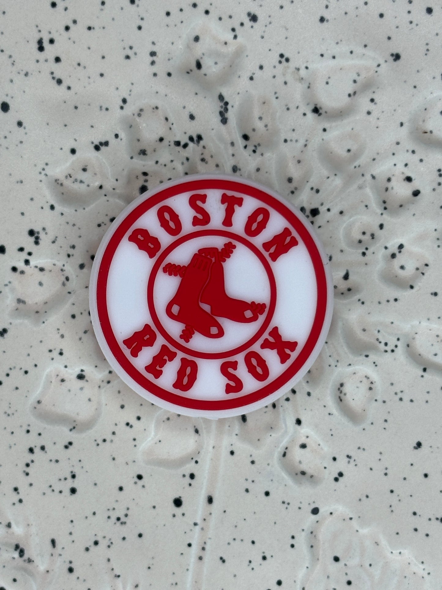 Baseball - Boston Red Sox Silicone - Bead Sister Collab - rdcreations