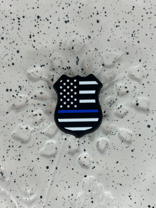 Profession - Police -Thin Blue Line Badge Silicone Focal Exclusive