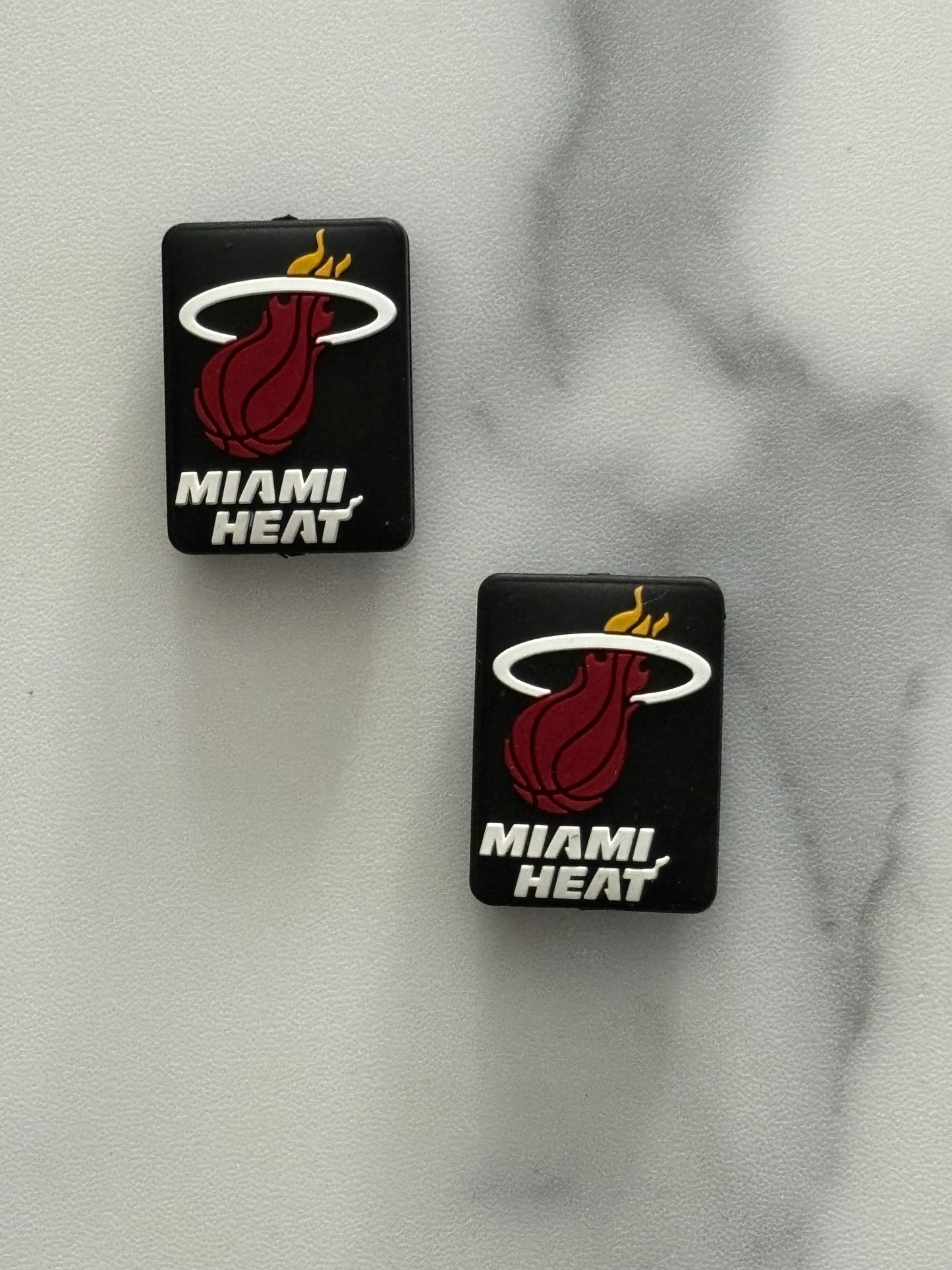 Basketball - Miami Heat Silicone Focal - Bead Sister Collab