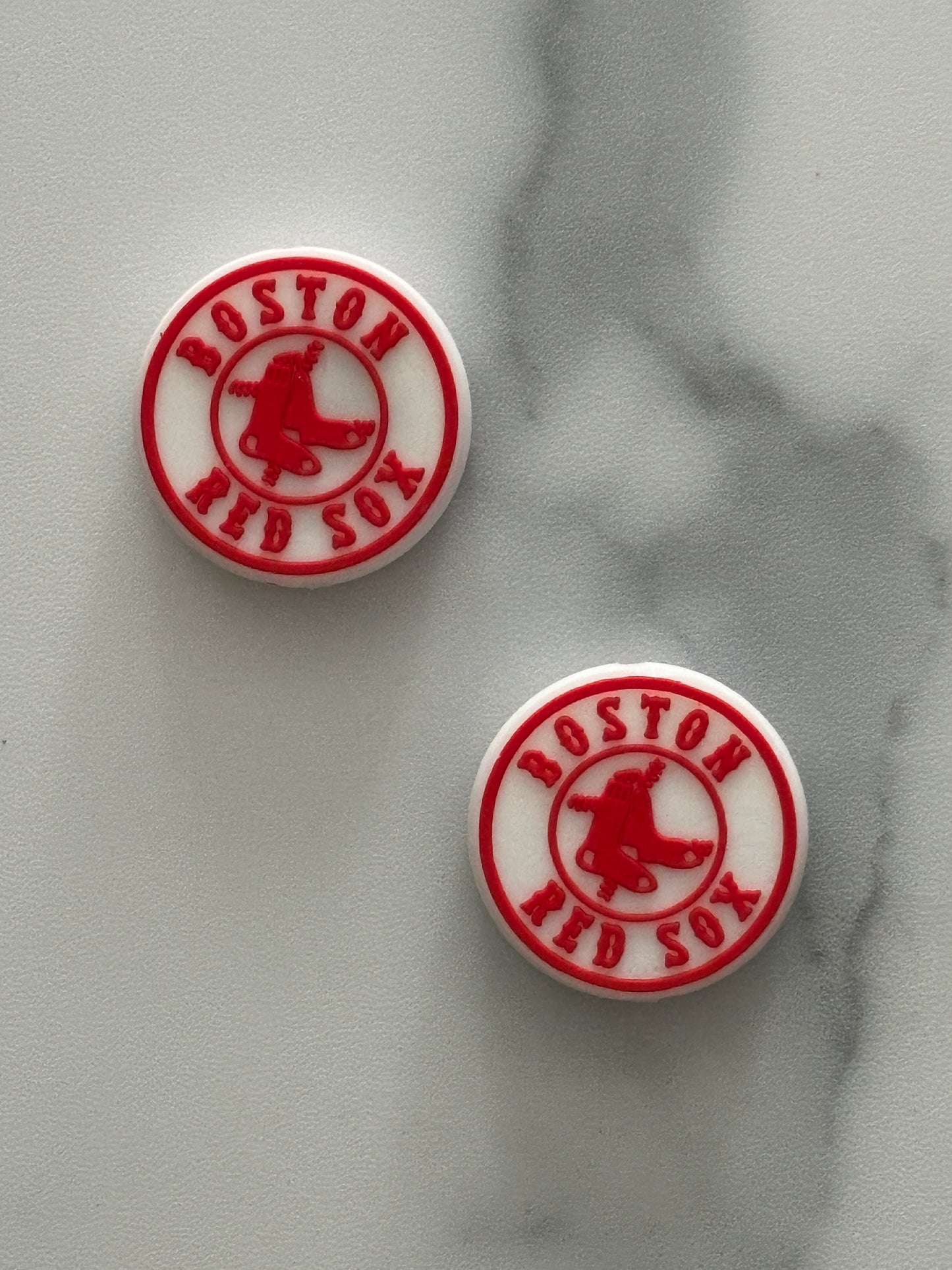 Baseball - Boston Red Sox Silicone - Bead Sister Collab - rdcreations