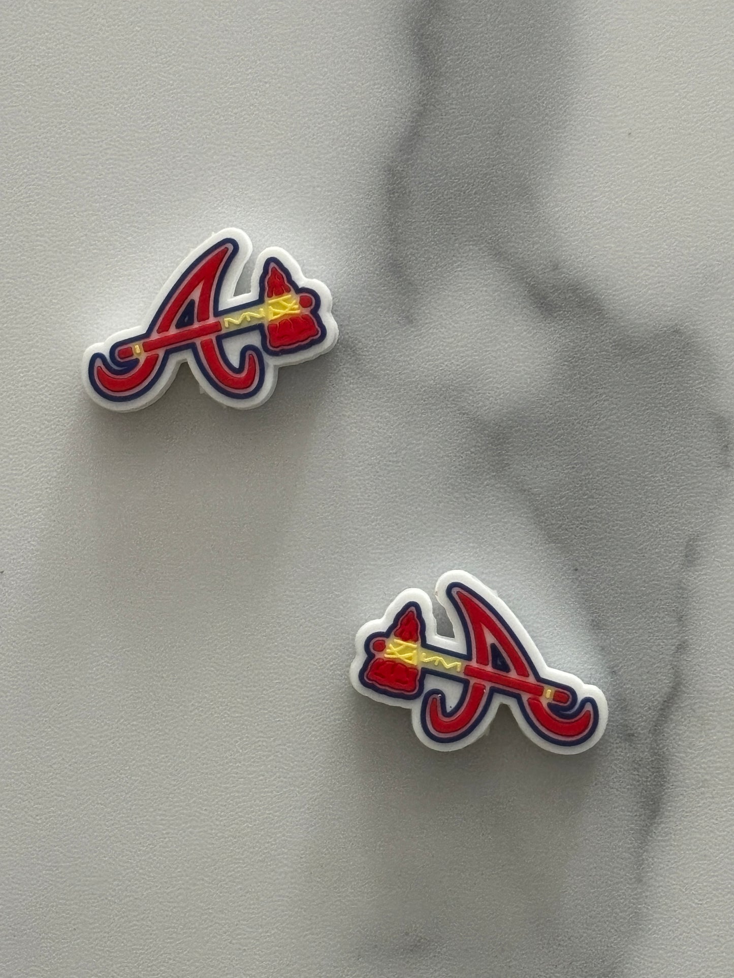 Baseball - Atlanta Braves A Silicone Focal - Bead Sister Collab - rdcreations