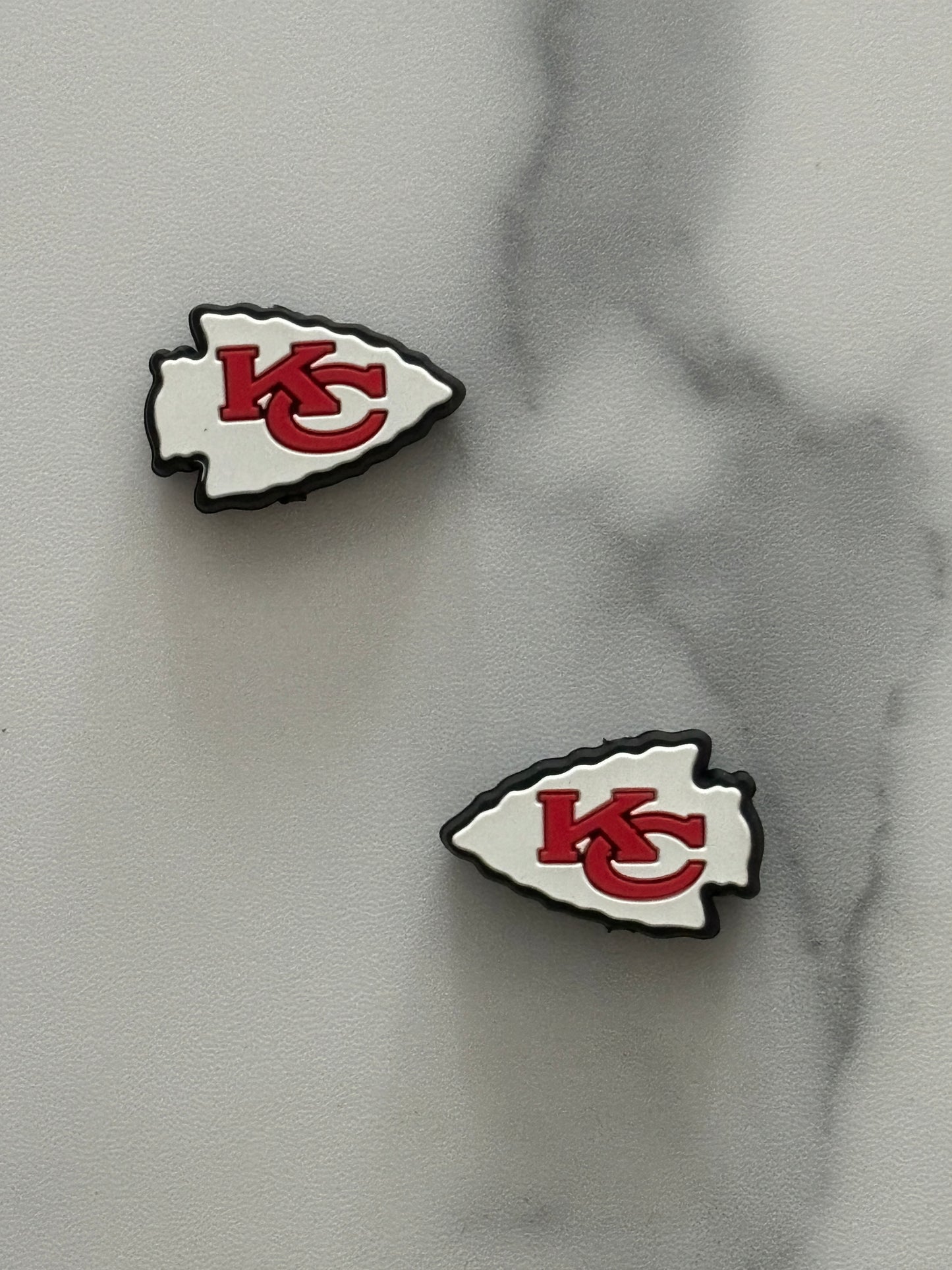 Football - Kansas City Chiefs White Silicone RD Creations Collab