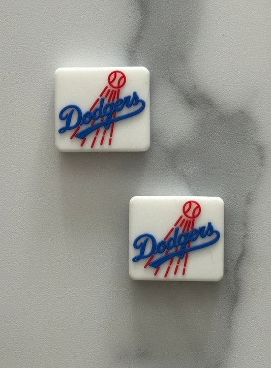 Baseball - LA Dodgers Silicone Focal - Bead Sister Collab