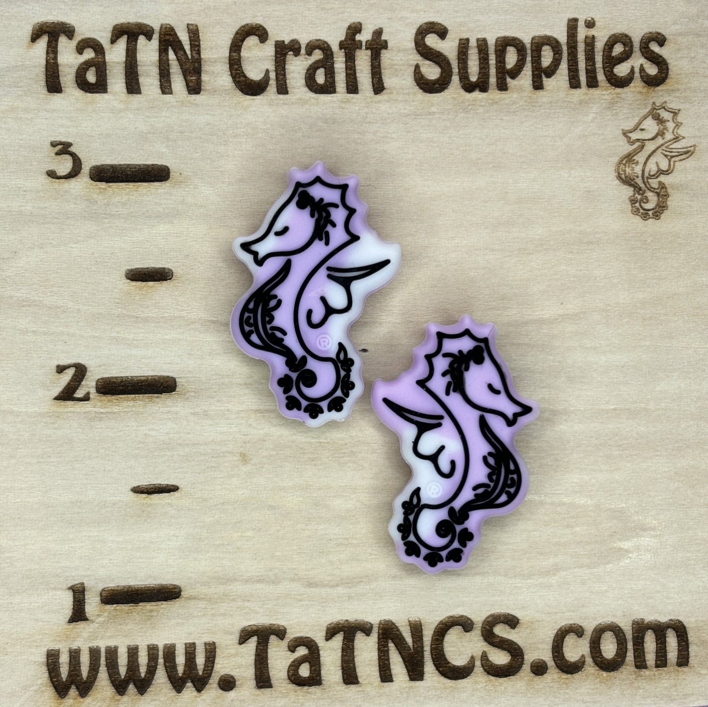 Animal - Seahorse Purple Silicone Focal Exclusive