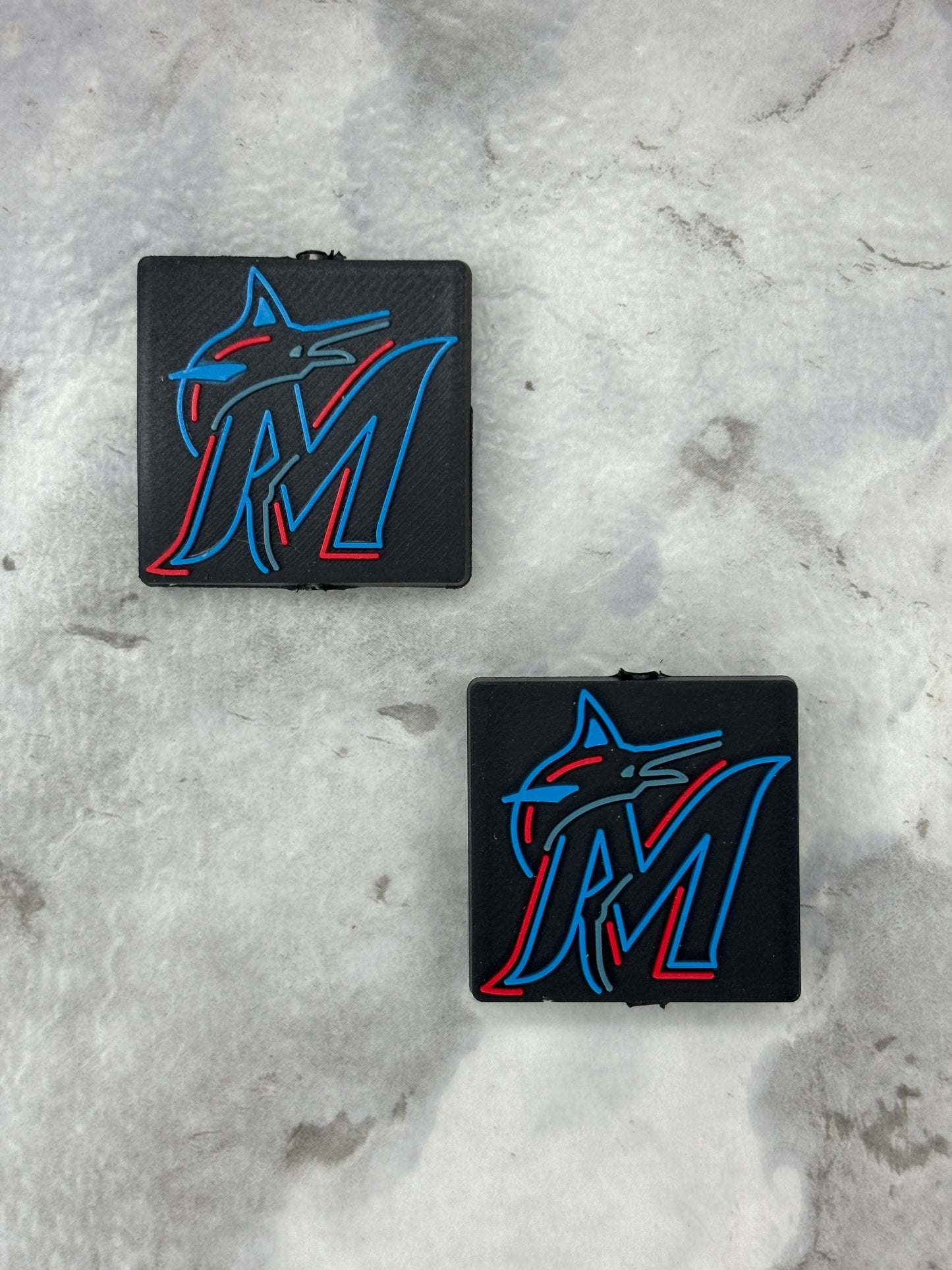 Baseball - Miami Marlins PVC Focal - Bead Sister Collab