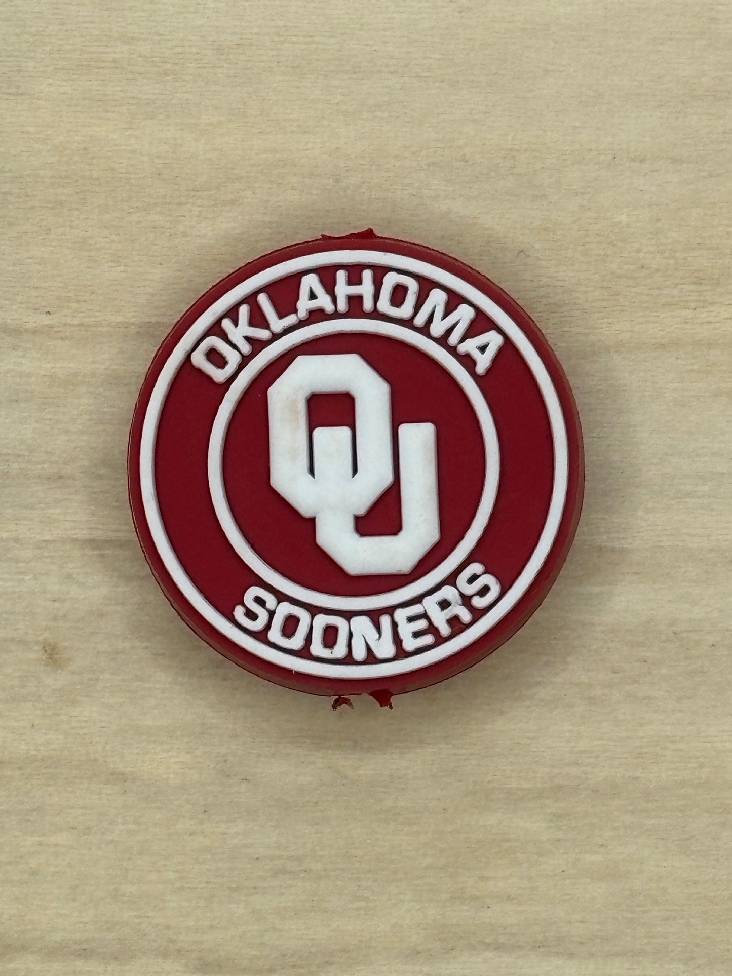 College - Oklahoma Sooners Round PVC