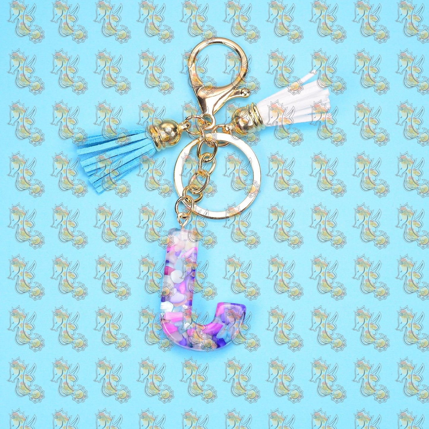 Alphabet Keychains with Tassel