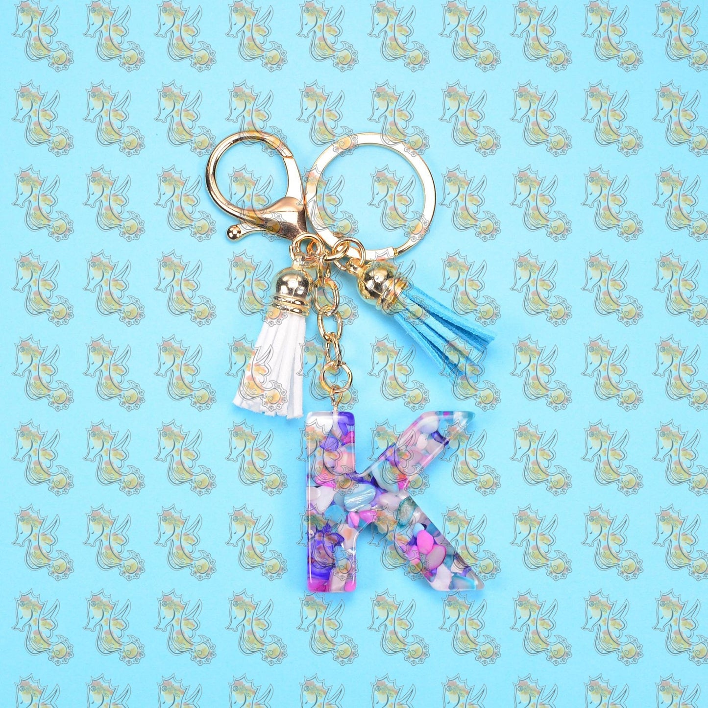 Alphabet Keychains with Tassel