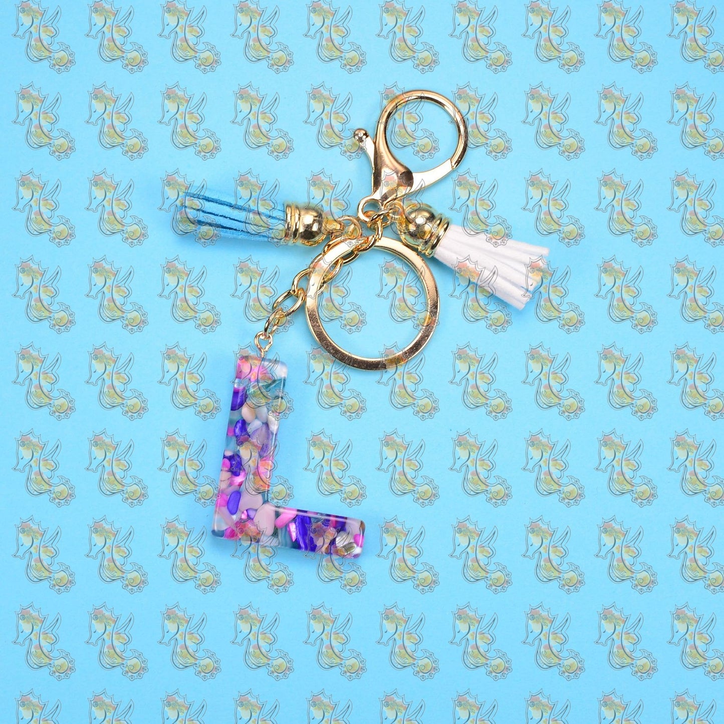 Alphabet Keychains with Tassel