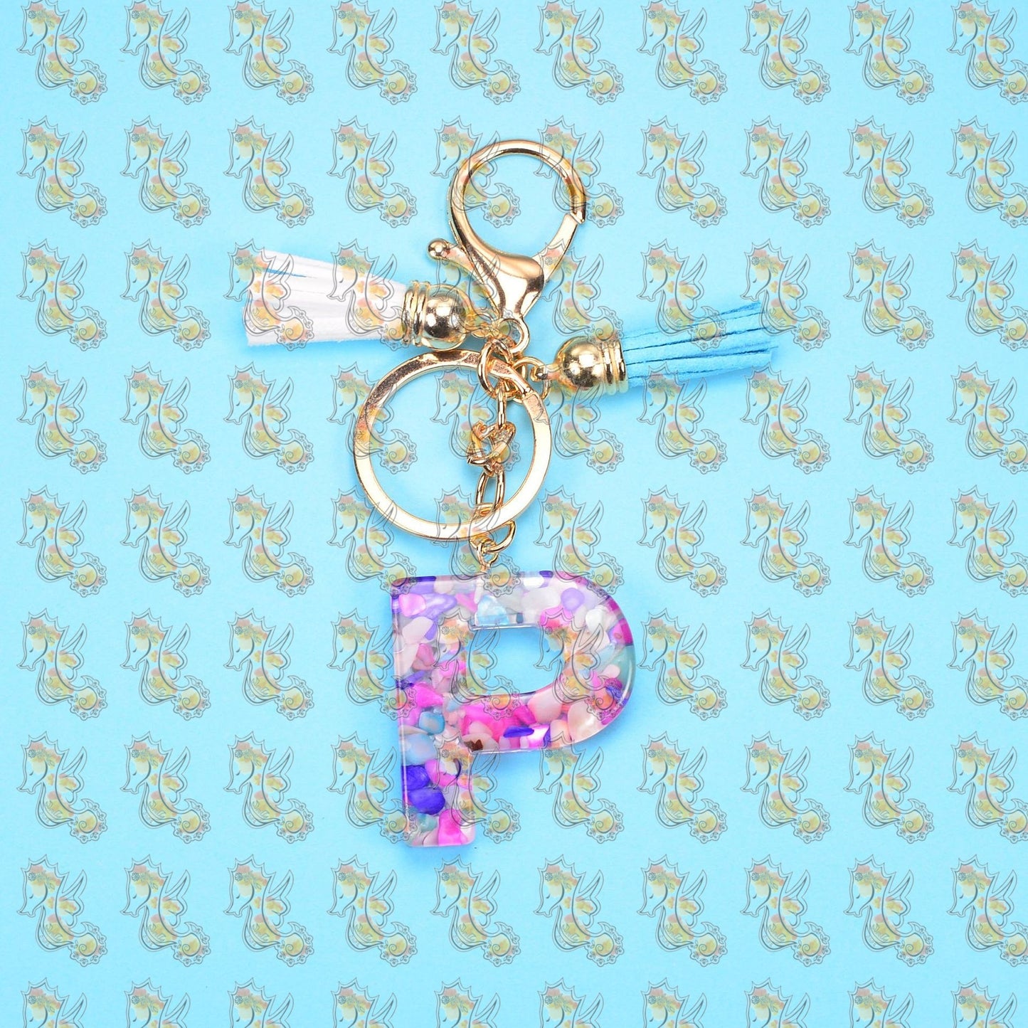 Alphabet Keychains with Tassel