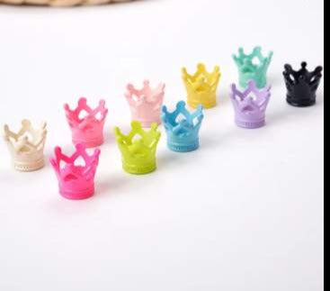 Misc - Crown Spacer Beads Plastic